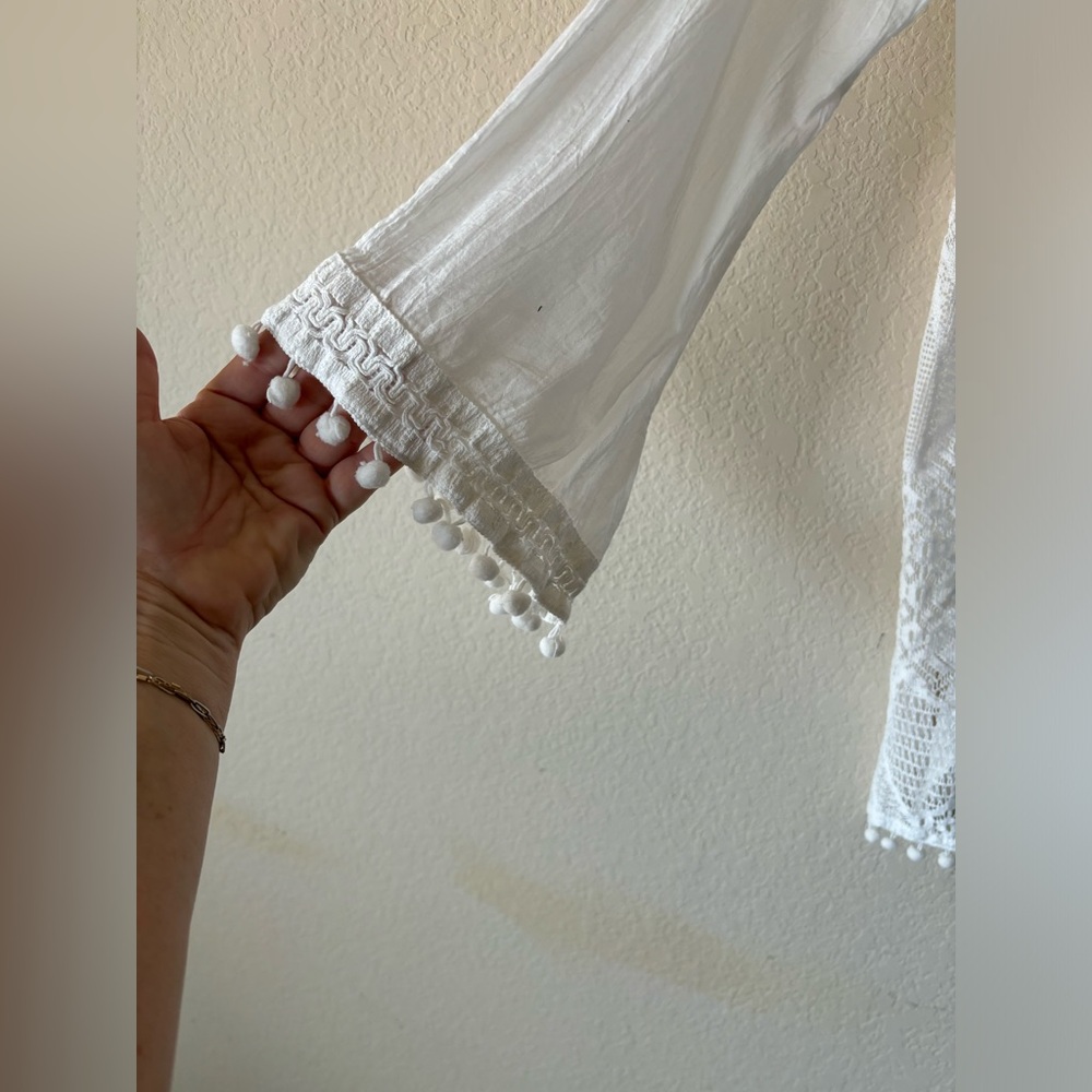 White Lace Swim Cover-Up - Picture 2 of 7